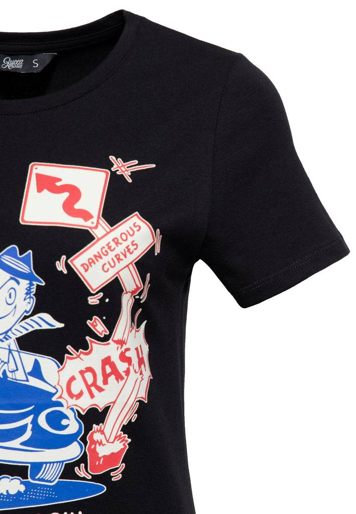 Queen Kerosin T-Shirt «Dangerous Curves»
