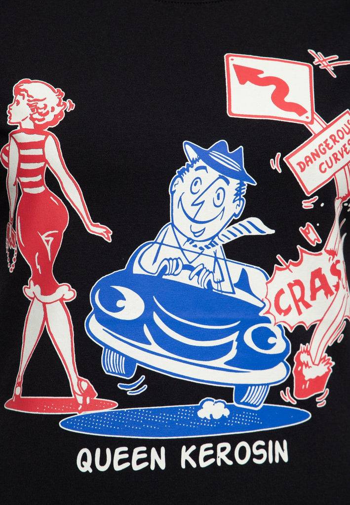 Queen Kerosin T-Shirt «Dangerous Curves»