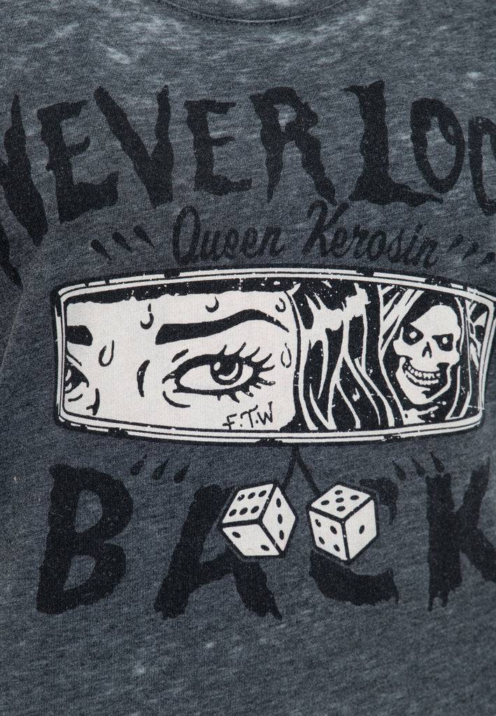Queen Kerosin T-Shirt Enzyme Wash «Never Look Back»