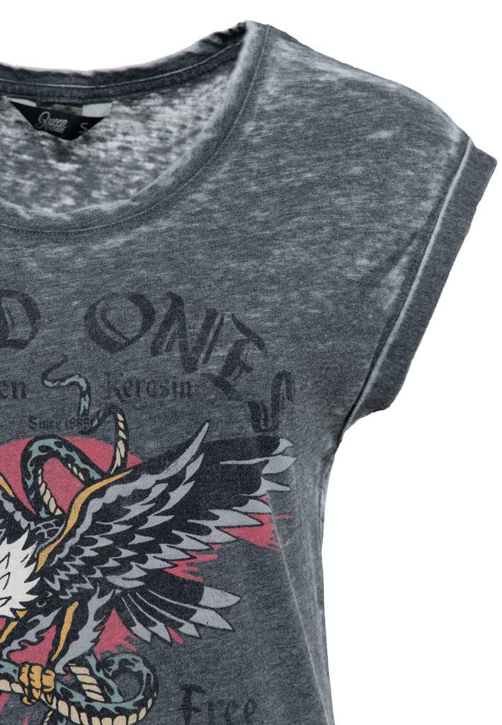 Queen Kerosin T-Shirt Enzyme Wash «Wild Ones»