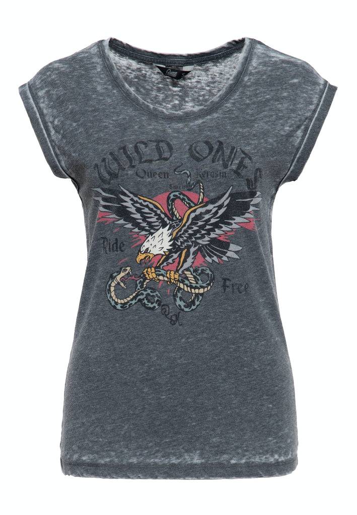 Queen Kerosin T-Shirt Enzyme Wash «Wild Ones»