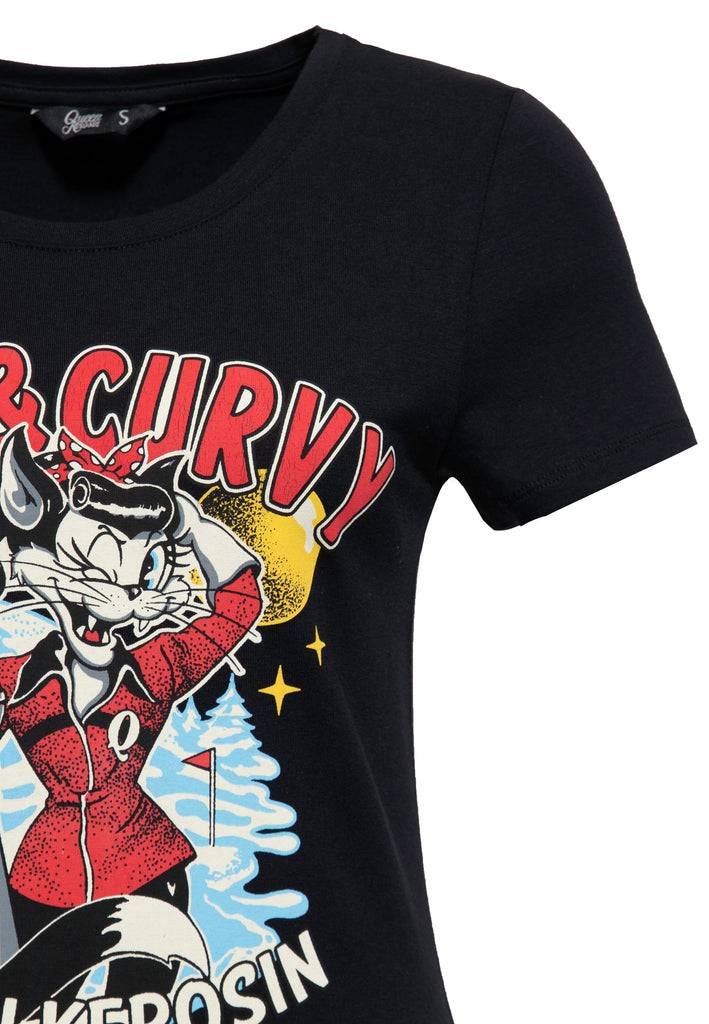 Queen Kerosin T-Shirt «Fast & Curvy»