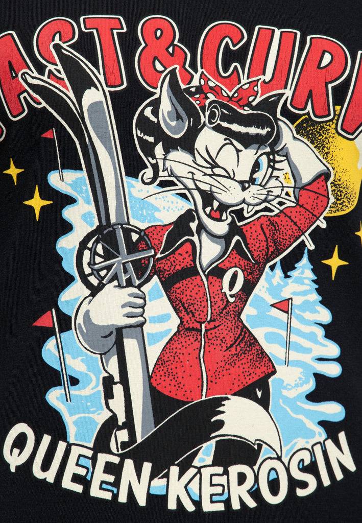 Queen Kerosin T-Shirt «Fast & Curvy»