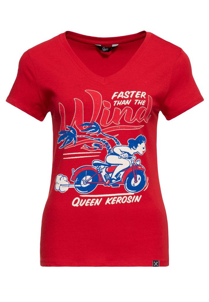 Queen Kerosin T-Shirt «Faster Than The Wind»