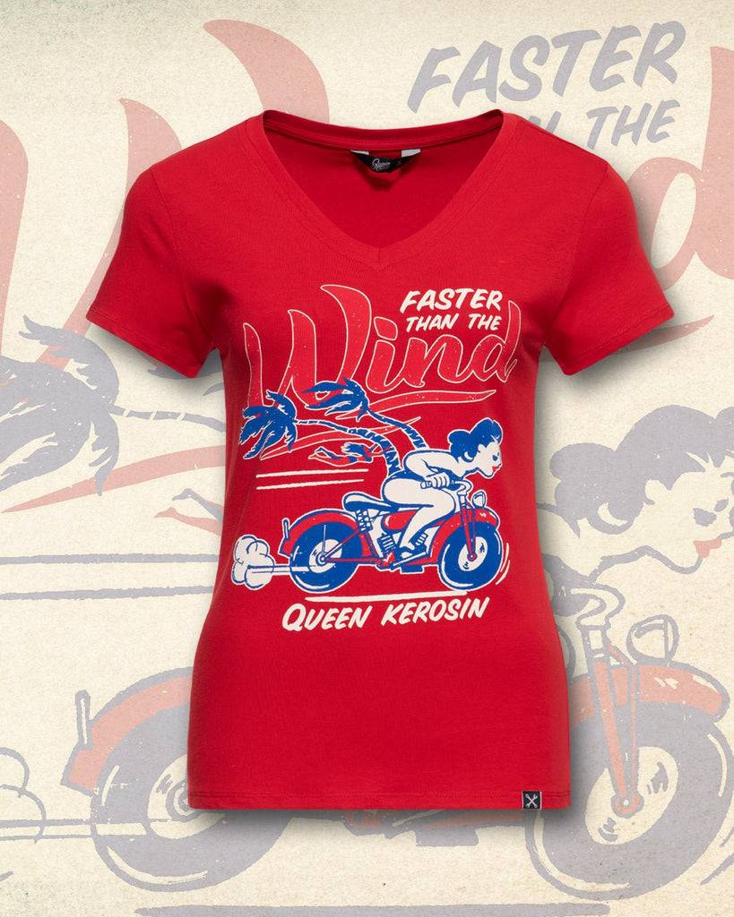 Queen Kerosin T-Shirt «Faster Than The Wind»