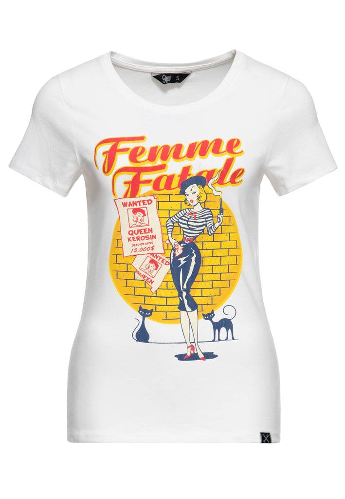Queen Kerosin T-Shirt «Femme Fatale»