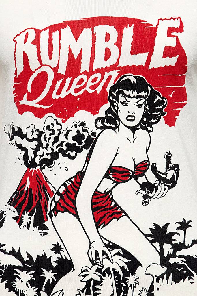 Queen Kerosin T-Shirt Im Vintage Look «Rumble Queen»