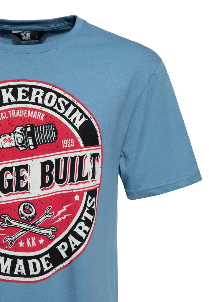 Queen Kerosin T-Shirt Mit Frontprint «Garage Built»