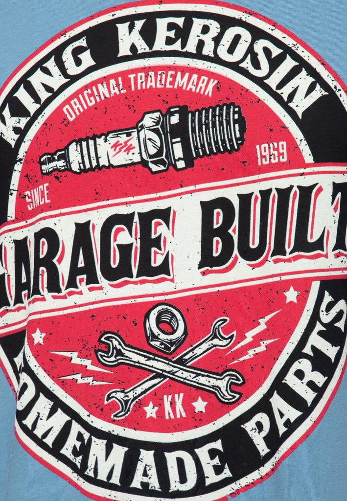 Queen Kerosin T-Shirt Mit Frontprint «Garage Built»