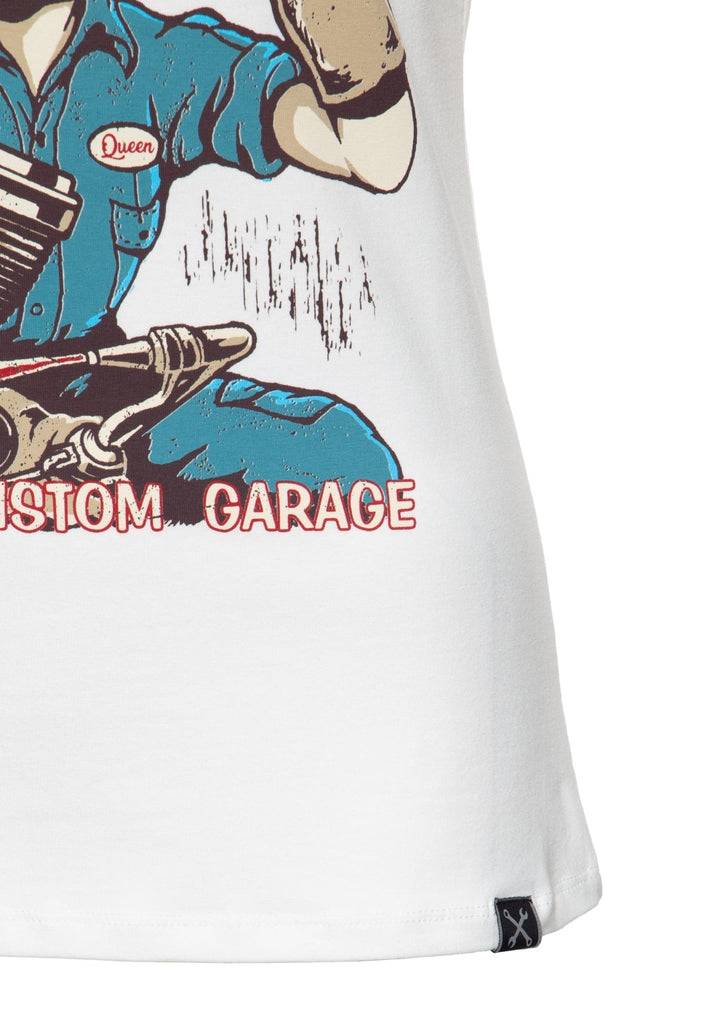 Queen Kerosin T-Shirt Mit Frontprint «Gearhead»