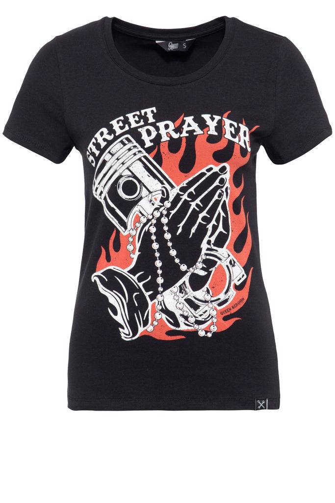 Queen Kerosin T-Shirt Mit Frontprint «Street Prayer»