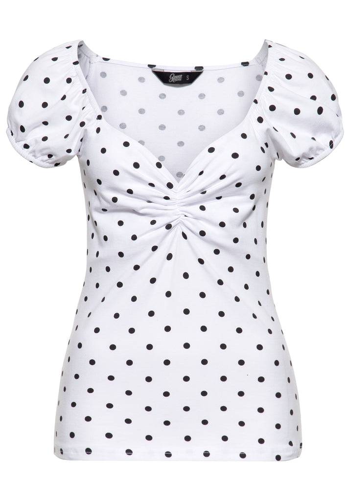 Queen Kerosin T-Shirt Mit Polka-Dots