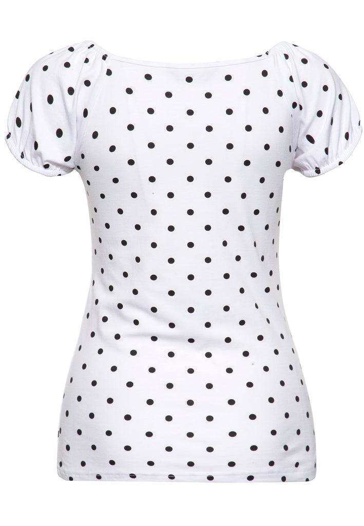 Queen Kerosin T-Shirt Mit Polka-Dots