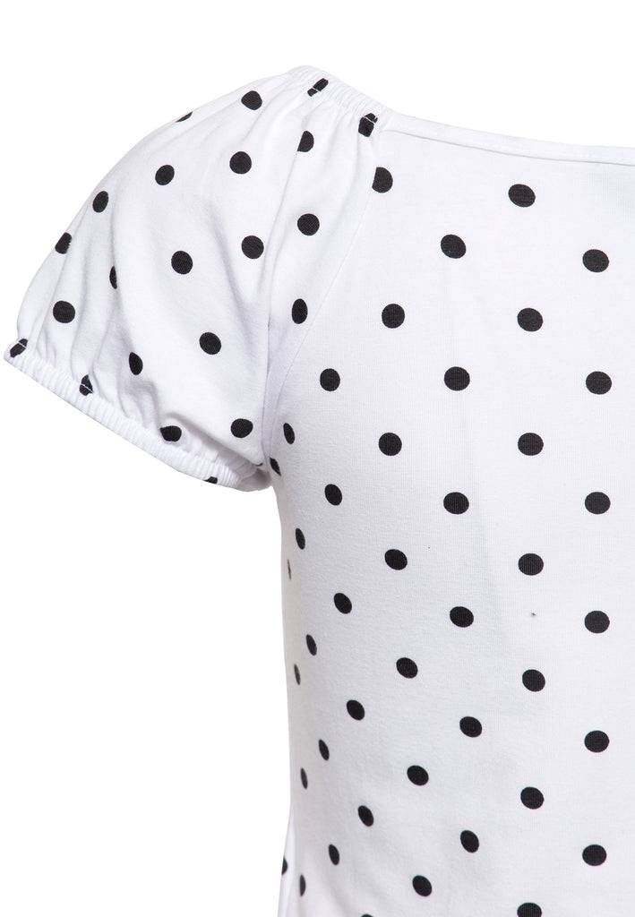 Queen Kerosin T-Shirt Mit Polka-Dots