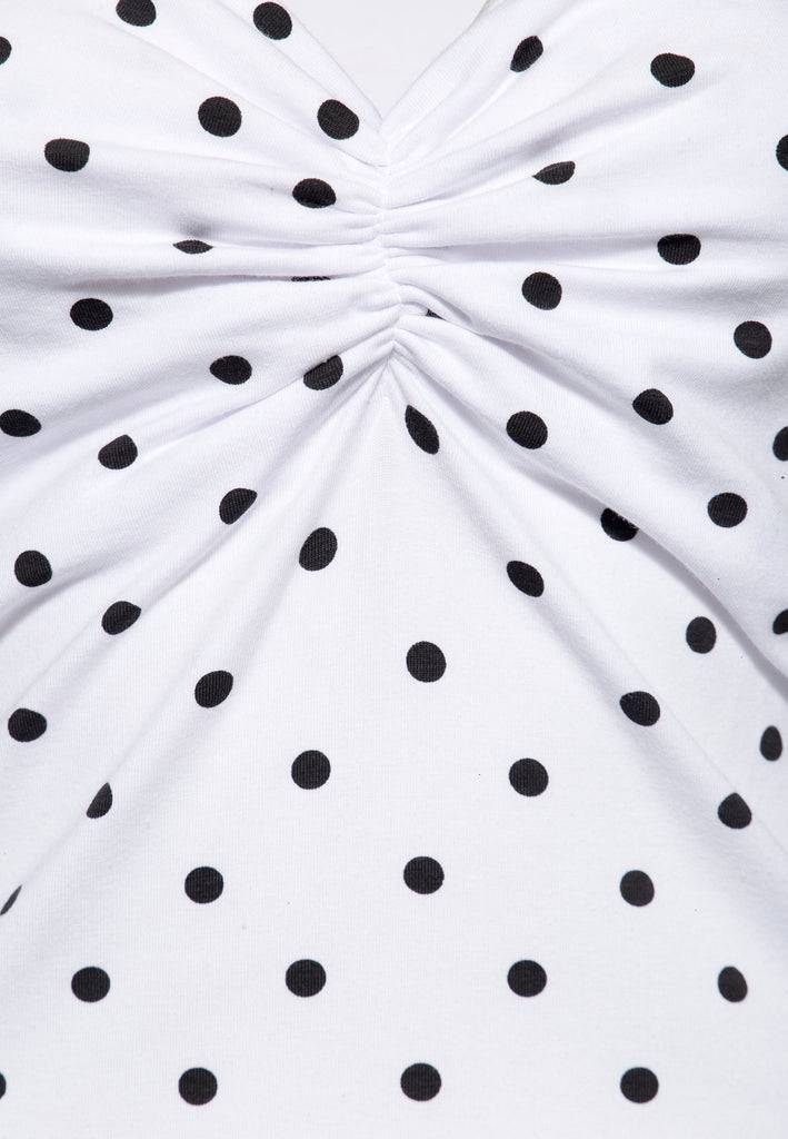 Queen Kerosin T-Shirt Mit Polka-Dots