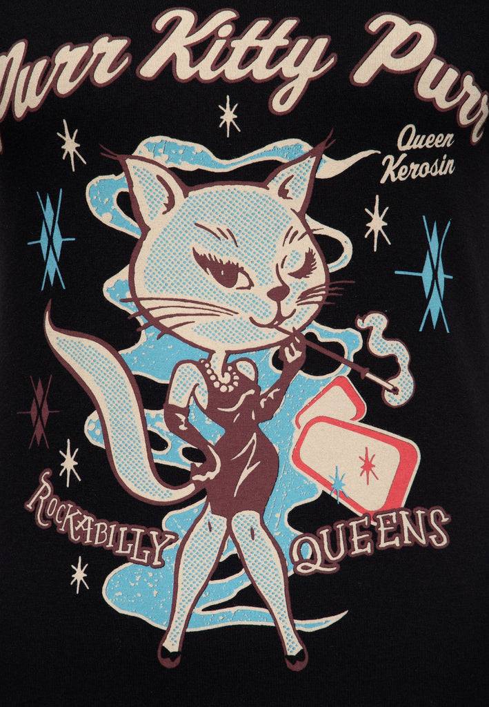 Queen Kerosin T-Shirt «Purr Kitty Purr»