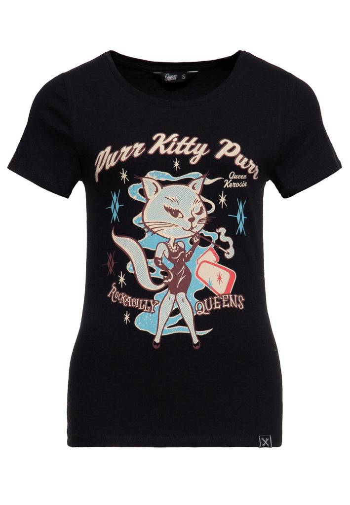 Queen Kerosin T-Shirt «Purr Kitty Purr»