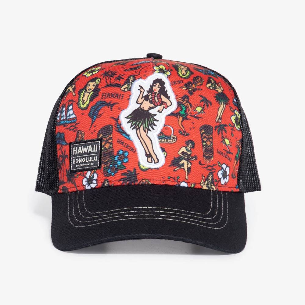Queen Kerosin Trucker Cap «Hawaii Honolulu»
