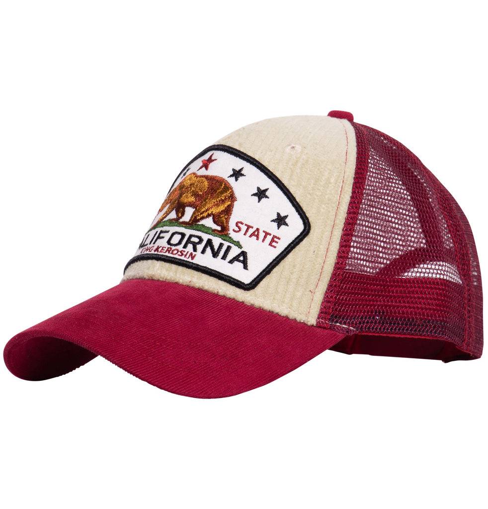 Queen Kerosin Trucker Cap Mit Cord «California Bear»