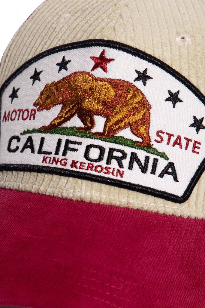 Queen Kerosin Trucker Cap Mit Cord «California Bear»