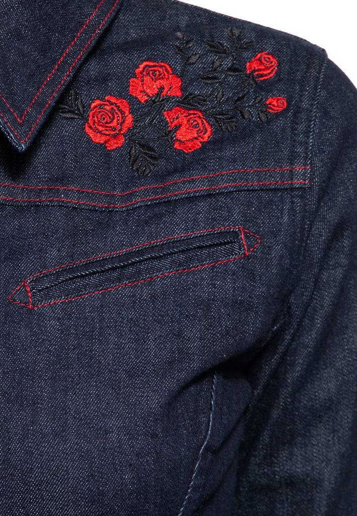 Queen Kerosin Western Overall «Roses»