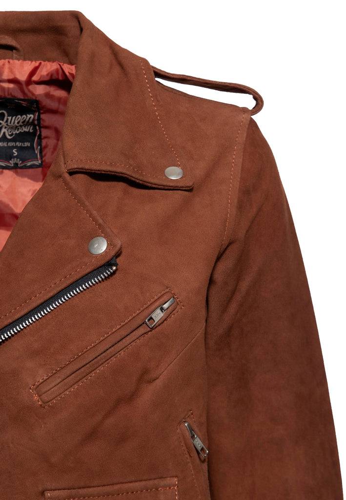 Queen Kerosin Wildleder Jacke