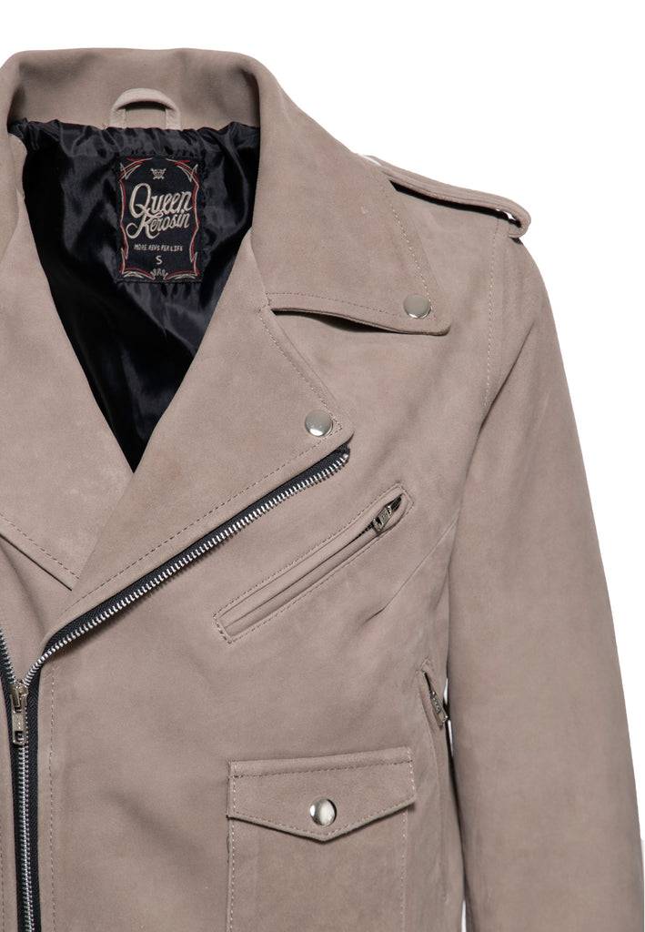 Queen Kerosin Wildlederjacke