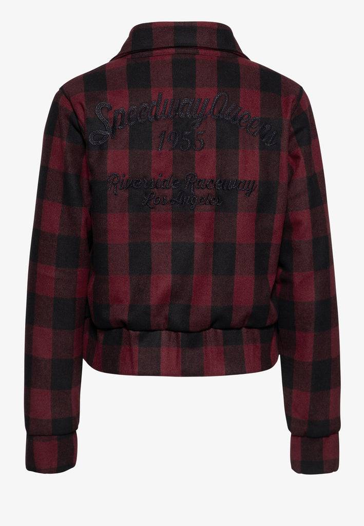 Queen Kerosin Wolljacke Mit Karo-Muster