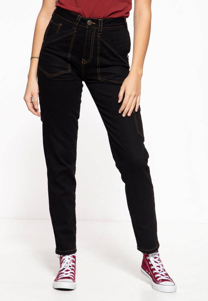 Queen Kerosin Workwear Damen Jeanshose