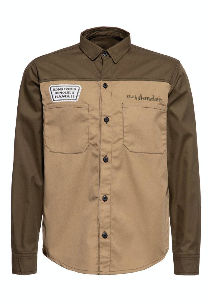 Queen Kerosin Workwear Hemd Langarm «The Islander»