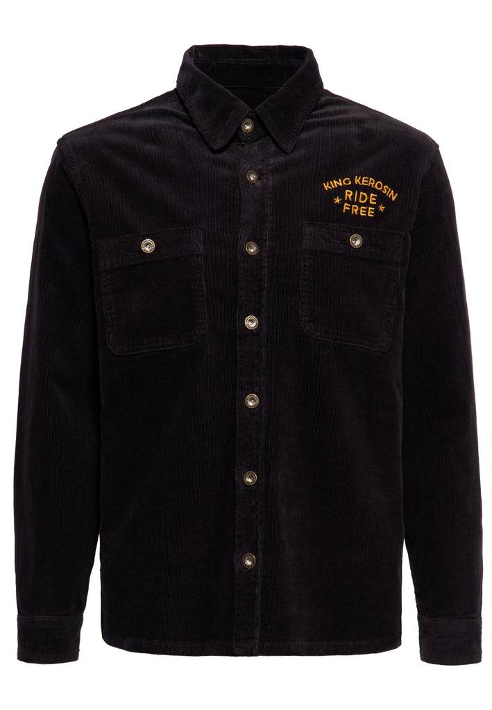 Queen Kerosin Workwear Hemd «Ride Free Live Free»