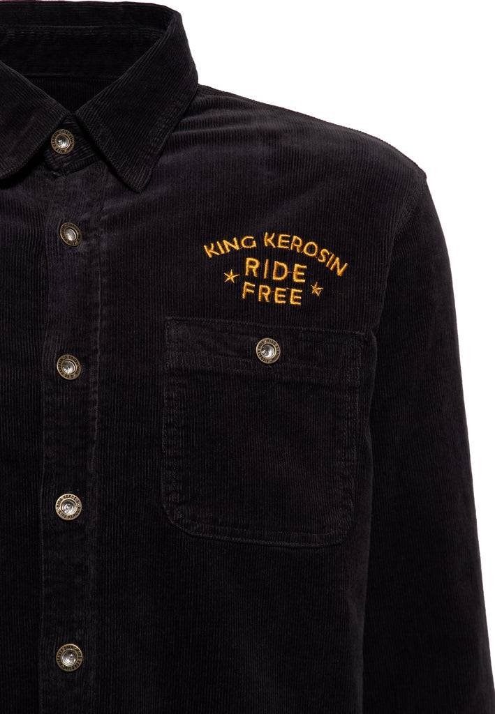 Queen Kerosin Workwear Hemd «Ride Free Live Free»