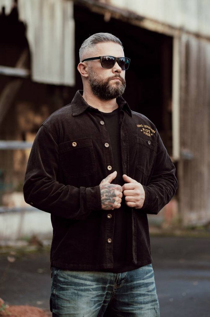 Queen Kerosin Workwear Hemd «Ride Free Live Free»