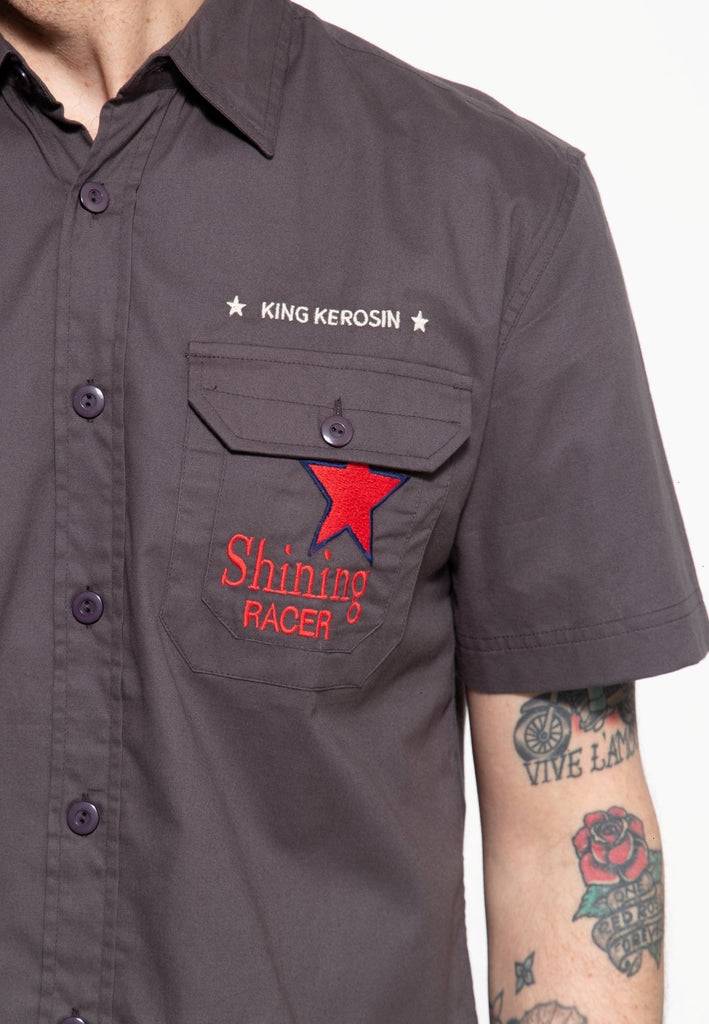 Queen Kerosin Workwear Hemd «Shining Racer»