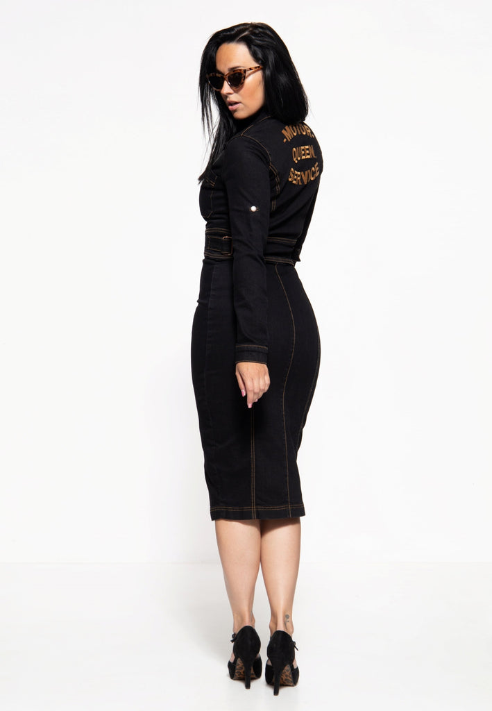 Queen Kerosin Workwear Pencil Dress