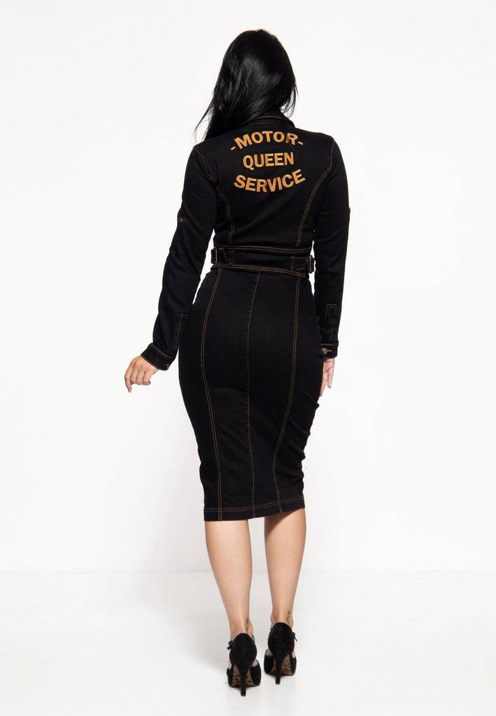 Queen Kerosin Workwear Pencil Dress