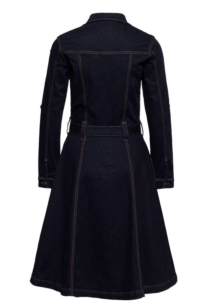 Queen Kerosin Workwear Swing Kleid