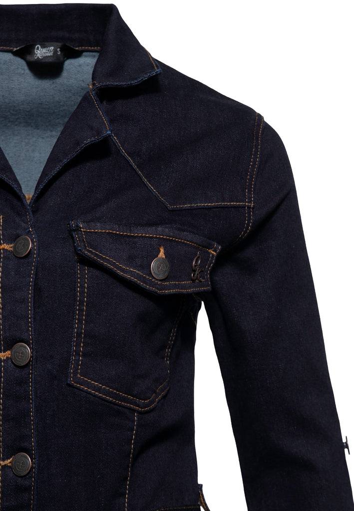 Queen Kerosin Workwear Swing Kleid