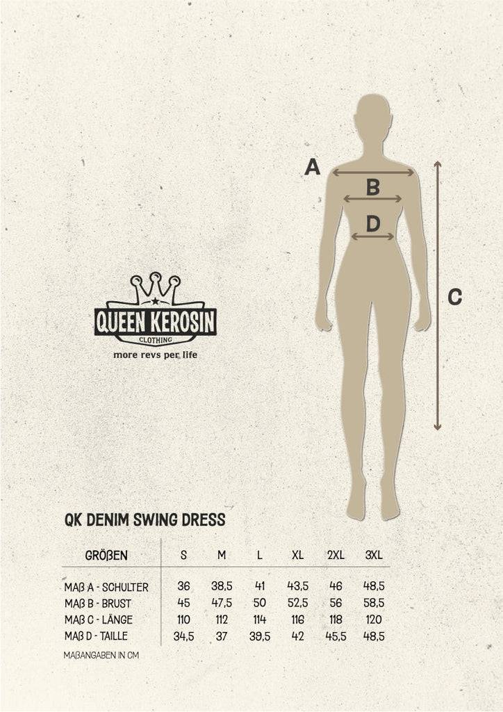 Queen Kerosin Workwear Swing Kleid