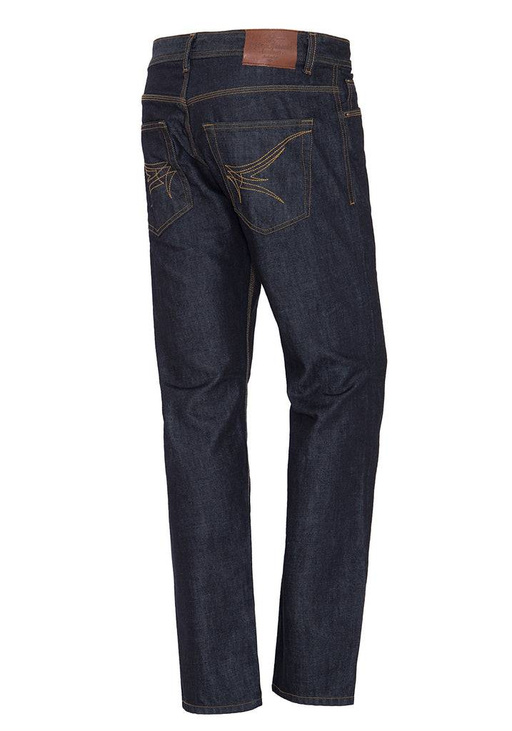 Queen Kerosin Regular Fit Jeans In Dark Blue Mit Logo-Patch «Robin»