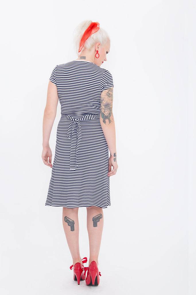 Queen Kerosin Sailor Dress Mit Süßer Schleife Am Rücken «Mermaid»