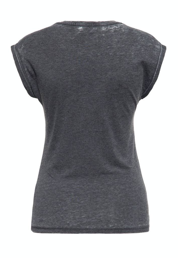 Queen Kerosin Sleveless Enzymewash Shirt «Chopper 1974»