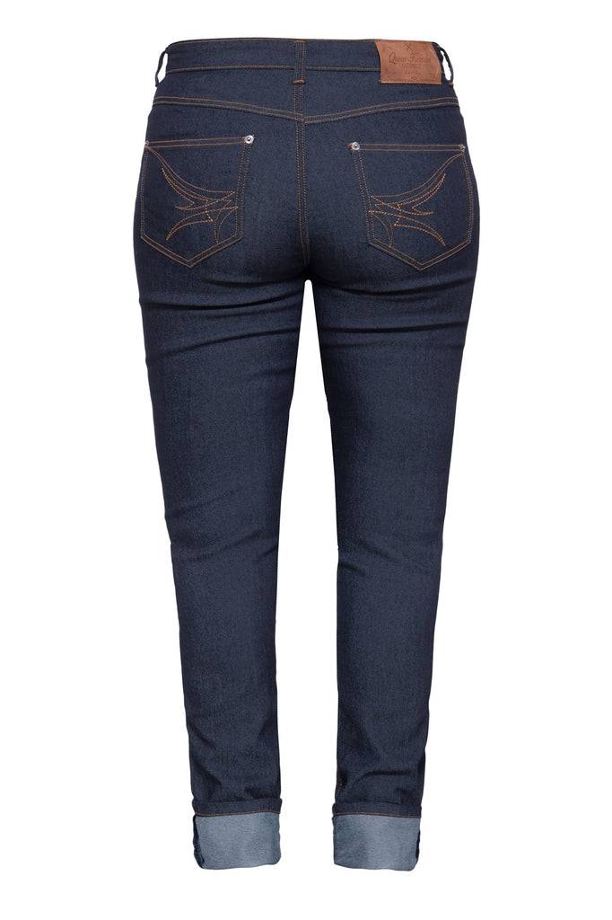 Queen Kerosin Slim Fit Jeans Im 5-Pocket-Design Mit Bestickten Gesäßtaschen