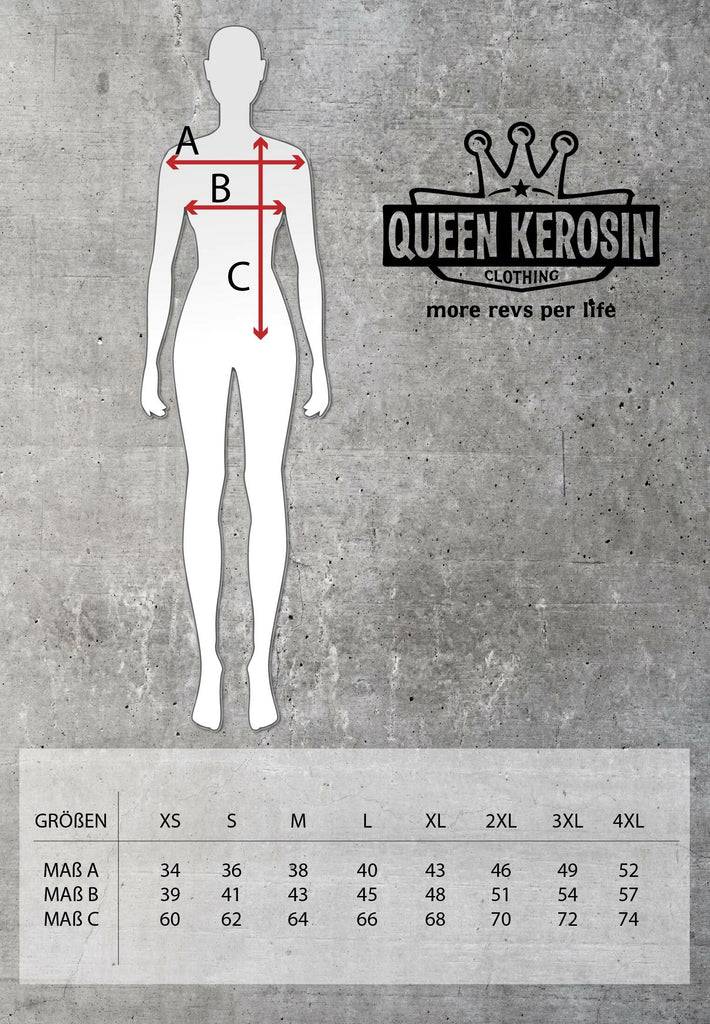 Queen Kerosin Slim Fit T-Shirt Mit Retro-Print «All Night Long»
