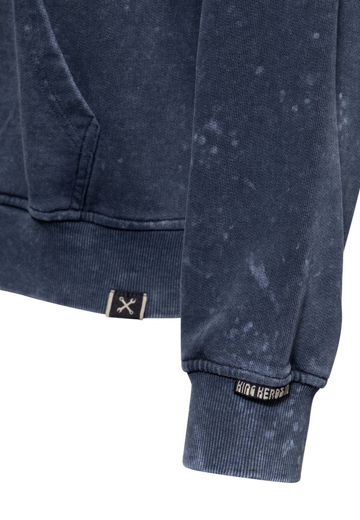 Queen Kerosin Sweatjacke Acidwash «Hit The Road Jack»