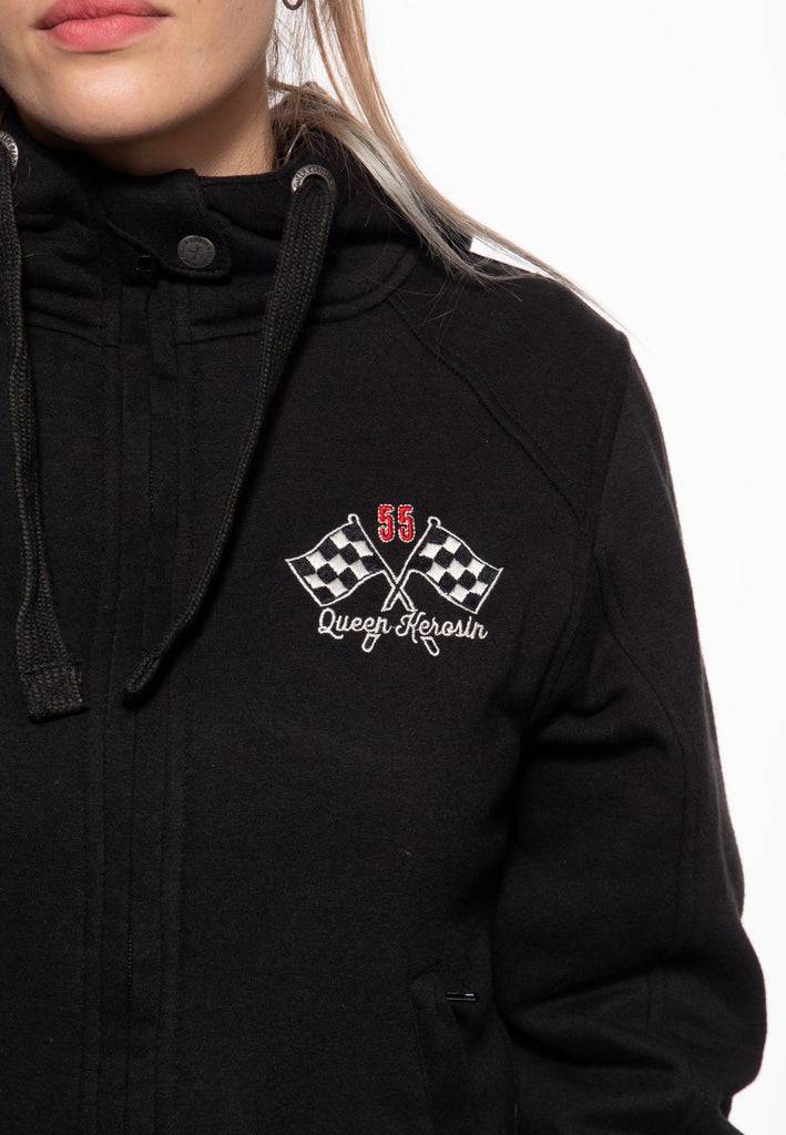 Queen Kerosin Sweatjacke Mit Kapuze «Speedway Garage»