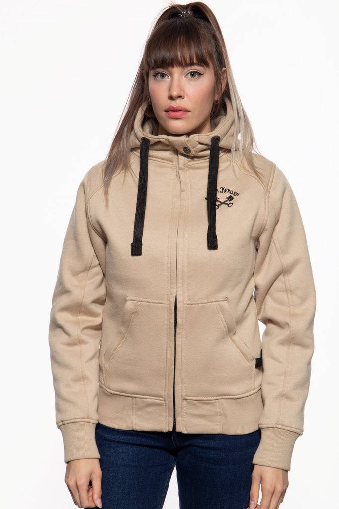 Queen Kerosin Sweatjacke Mit Separatem Softshell-Innenfutter «QK Heart»