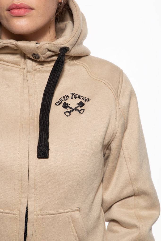 Queen Kerosin Sweatjacke Mit Separatem Softshell-Innenfutter «QK Heart»