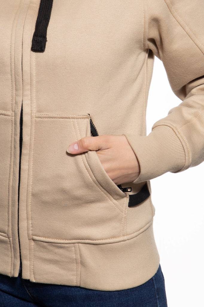 Queen Kerosin Sweatjacke Mit Separatem Softshell-Innenfutter «QK Heart»