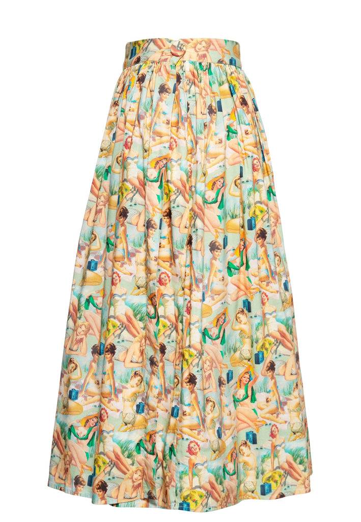 Queen Kerosin Swing Wickelrock Mit Pin-Up All-Over-Print «Pin-Up»